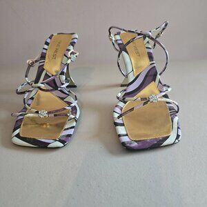 Nine West Strappy Heeled Slides – Size 7.5